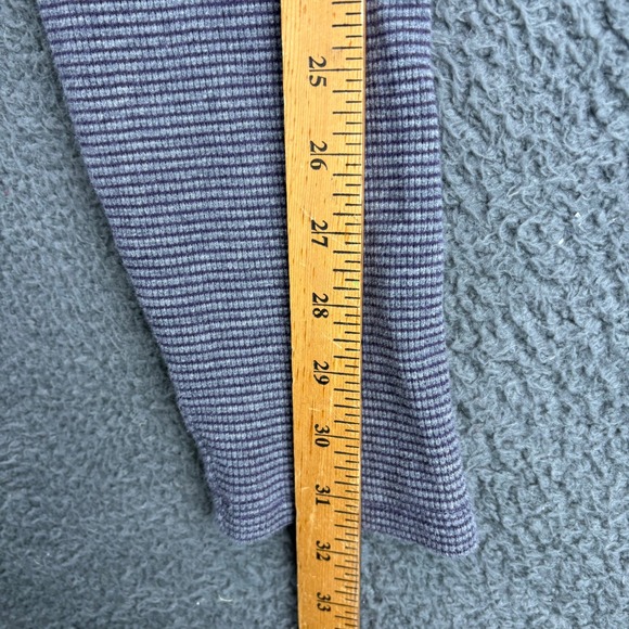 MICHAEL KORS Mens Gray Striped Thermal Hoodie Pullover Long‎ Sleeve Size XL - Picture 6 of 8